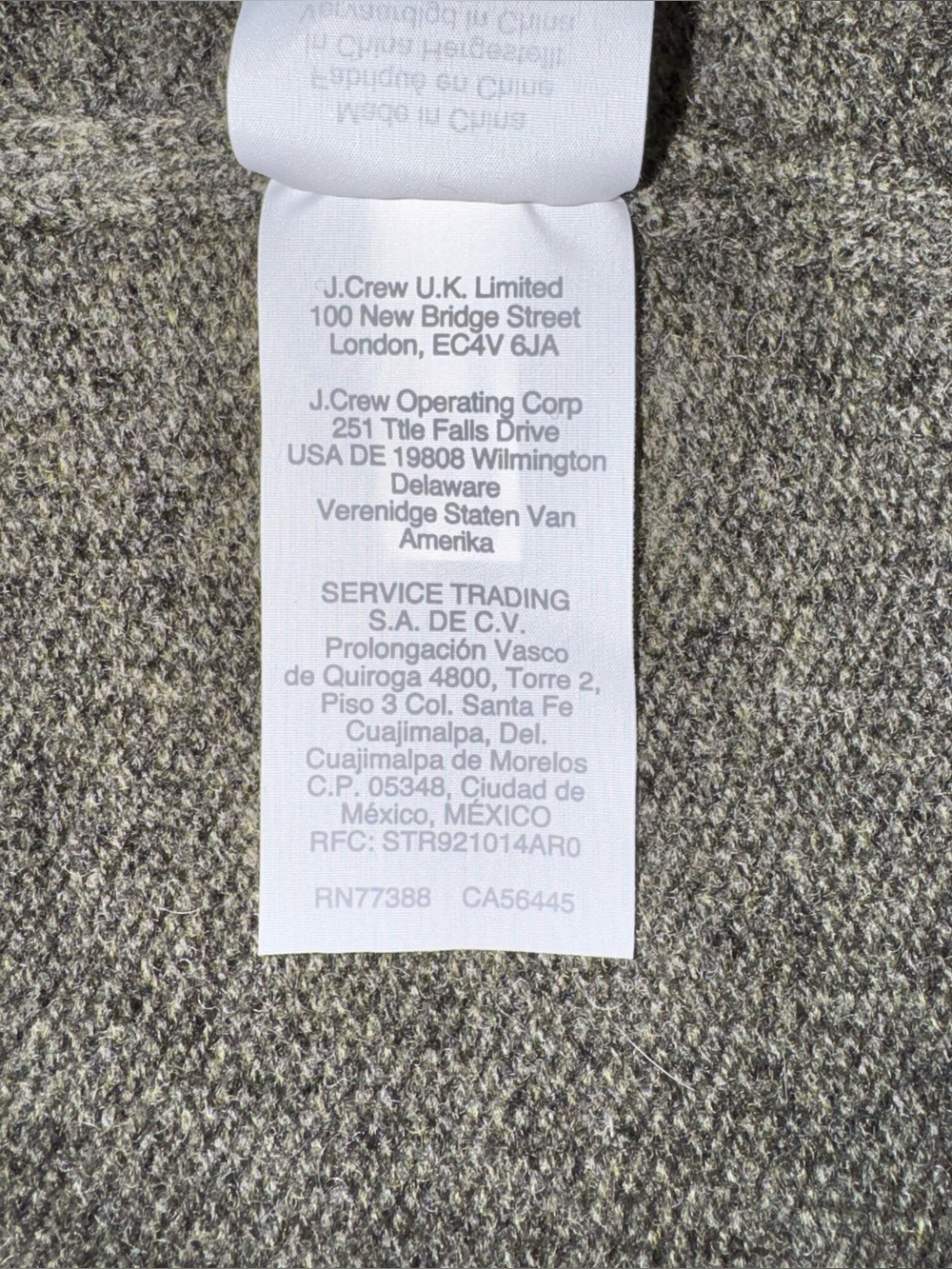 Madewell 100% Cashmere Olive Open Long Sleeve Cardigan Pockets Size XXL *Flaws - Picture 8 of 16